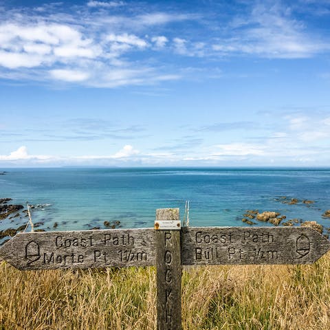 Wander the coastal path to Rockham Beach – it will take twenty-minutes