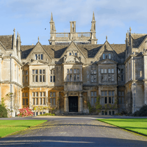 Head fifteen minutes east to Corsham, home of the striking Corsham Court estate