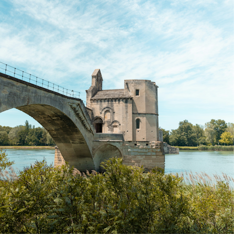 Take a trip to Avignon, twenty minutes by car