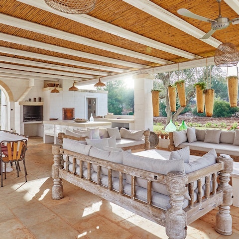 Relax and recline in the cool outdoor seating areas