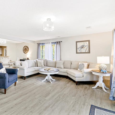 Crash out with a film night in the high-style lounge