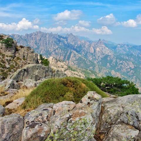 Hike through Corsica's breathtaking mountains – there are twenty peaks exceeding 2,000m