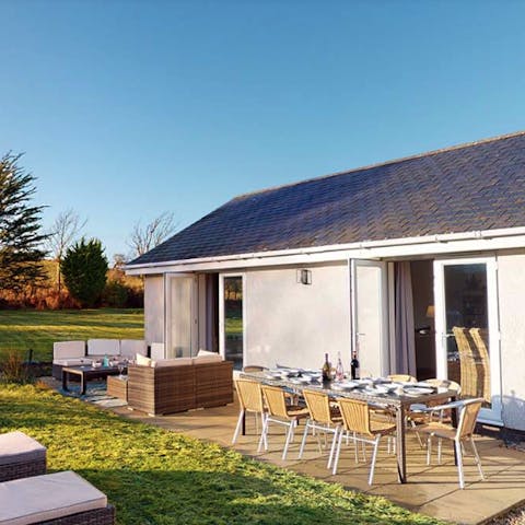 Enjoy an alfresco feast on the outdoor dining terrace