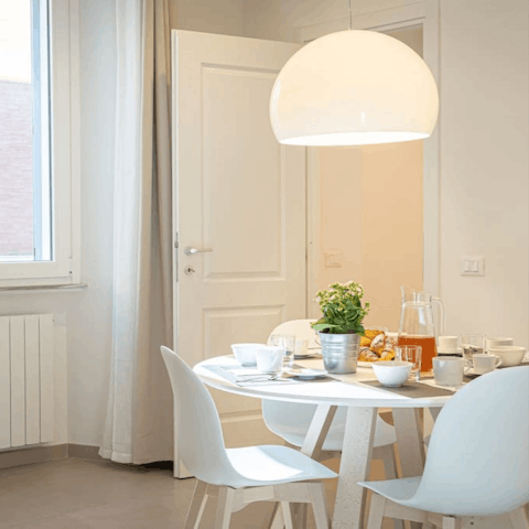 Fuel up for a day of sightseeing with an Italian breakfast