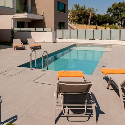 Start your mornings with some unhurried laps in your private pool