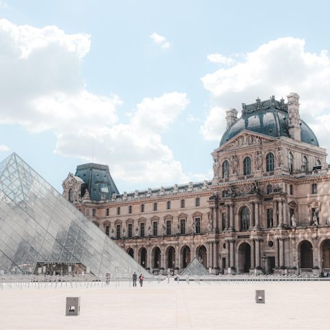 Browse the art at the iconic Louvre Museum