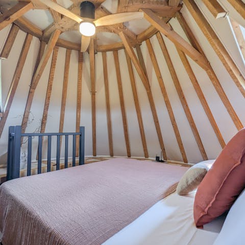 Enjoy a good night's sleep on the top floor of the windmill