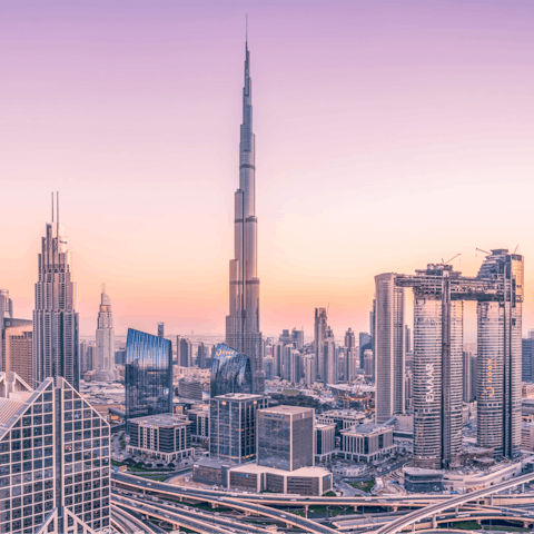 Stay in the heart of Downtown Dubai, steps away from the towering Burj Khalifa – from here, you can explore Dubai with ease