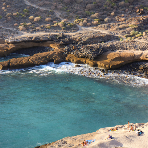 Explore Adeje's coastline – the nearest beach is a five-minute drive