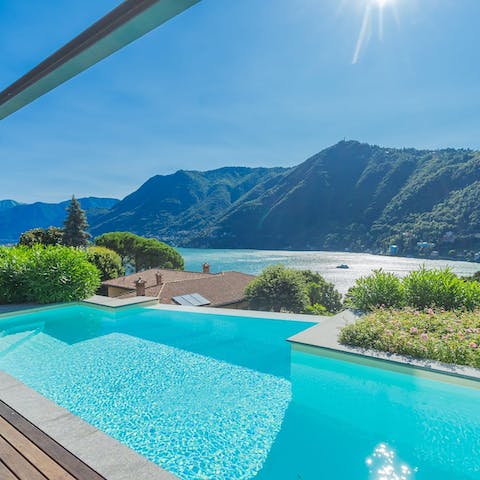 Take a refreshing post-walk dip in the infinity pool