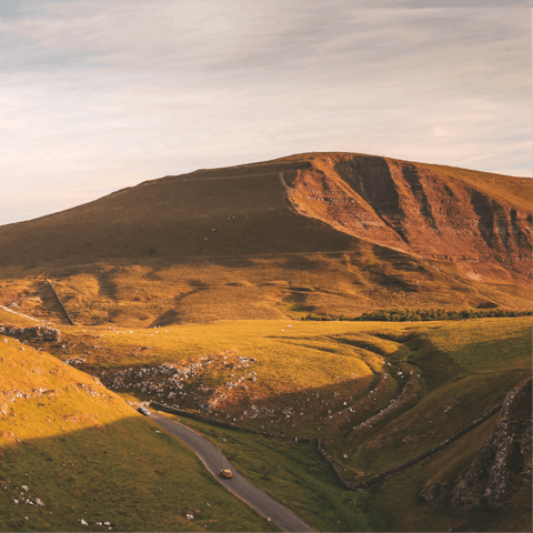 Spend your days exploring the natural beauty of the Peak District