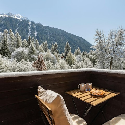 Begin your day on the balcony and enjoy the serenity of this location