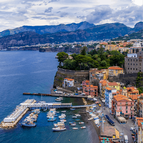 Visit nearby Sorrento – the scenic start of the Amalfi Coast