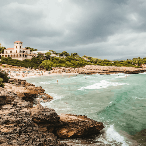 Take the short drive down to the stunning white sandy beaches of Playa de Muro and the clear waters of Alcudia Bay