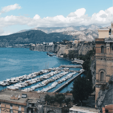 Take a day trip to Sorrento – just a short drive away