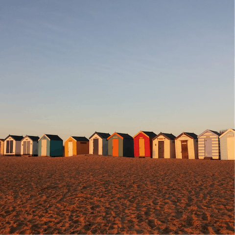 Explore the sandy beaches of Southwold and Walberswick, a five-minute walk away