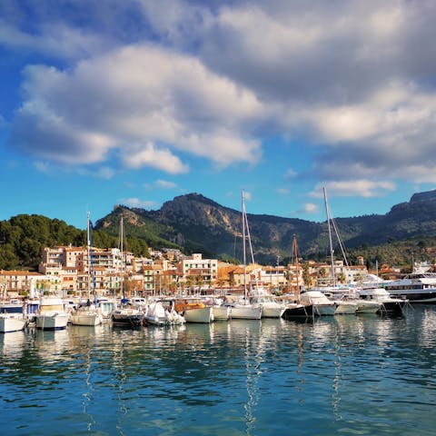 Visit Port Soller, just five minutes away by car