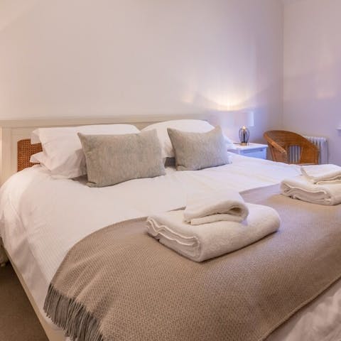Snuggle up in your comfortable bed after a busy day discovering York