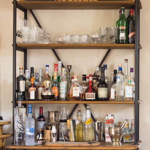 A full home bar