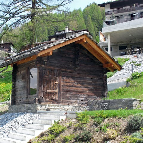 Unwind in the outdoor sauna after a day of adventure