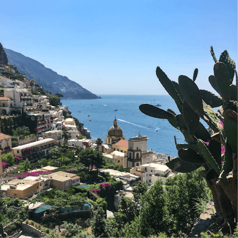 Take a boat tour along the coast of Positano