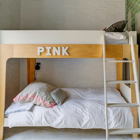 Give the kids a fun room of their own with bunk beds