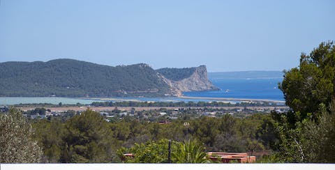 Enjoy the incredible views all the way out to the ocean in the distance