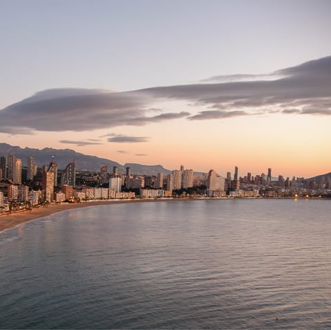 Drive just 10 minutes to the glittering Playa Arenal-Bol