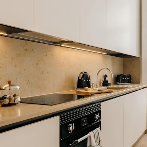 Prepare your favourite dishes in the contemporary kitchen
