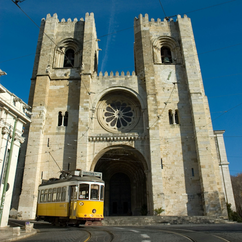 Stroll fifteen minutes to admire Lisbon Cathedral