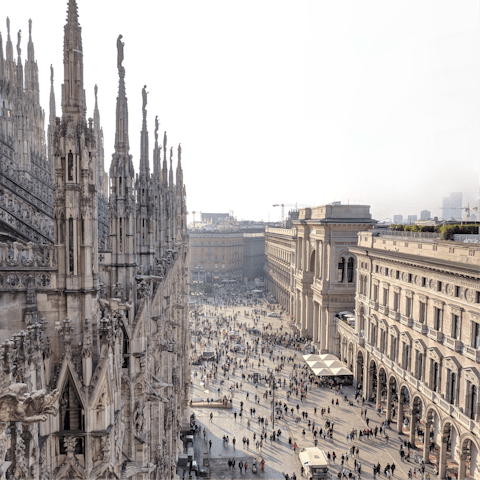 Marvel at the grandeur of the nearby Duomo