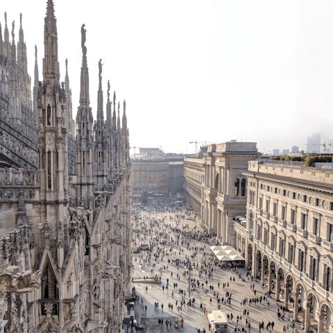 Marvel at the grandeur of the nearby Duomo