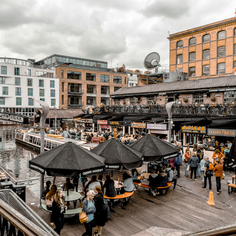 Grab dinner out at nearby Camden Market