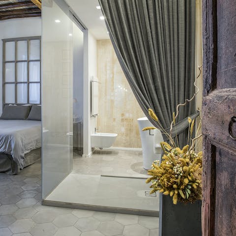 Appreciate the home's rustic charm from inside through the beautiful interiors, to the quaint and historic exteriors outside