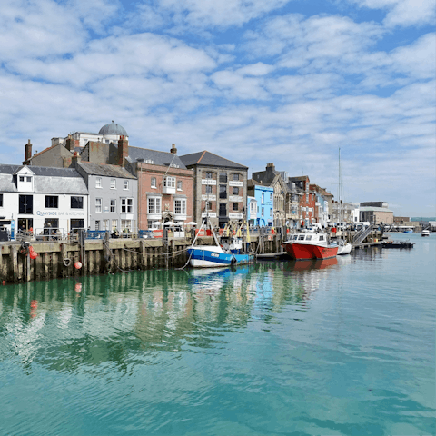 Discover Weymouth's buzzing harbour, just a short walk away