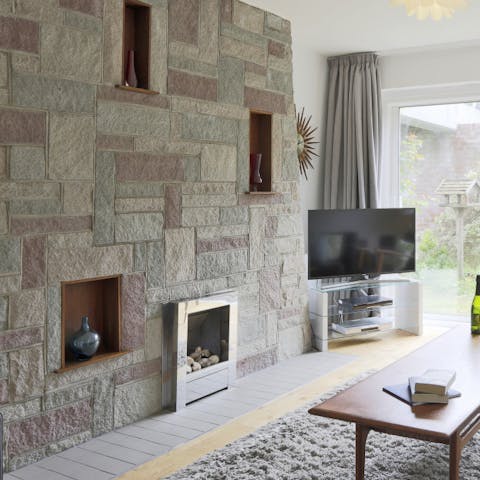 Gather around the electric fire on chilly days