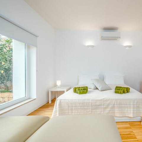 Hop out of bed and onto your private terrace to feel the morning sun on your face