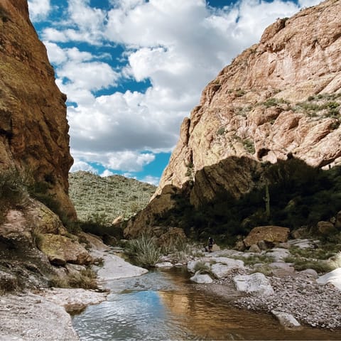 Adventure into the canyons and hike through the regional parks – only a twenty–four–minute drive
