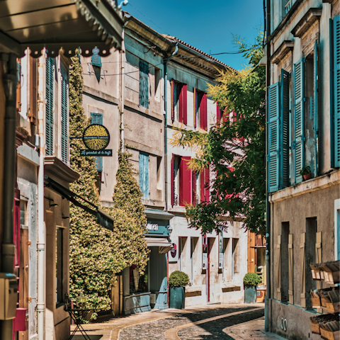 Wander the charming streets of Saint-Rémy-de-Provence – it's a twenty-minute walk