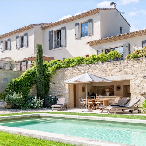 Cool off in the private pool