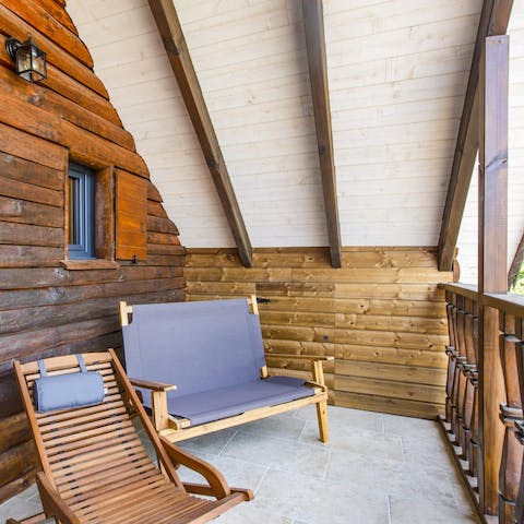 Start your day with a morning coffee outside on the balcony