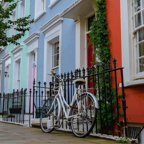 Stay in Notting Hill, just a short walk from Portobello Road Market