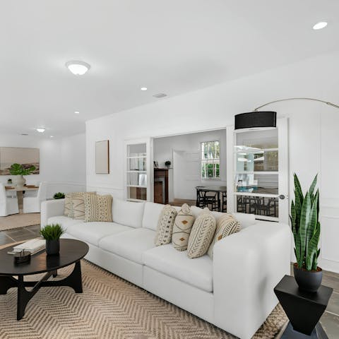 Relax in the stylish living space