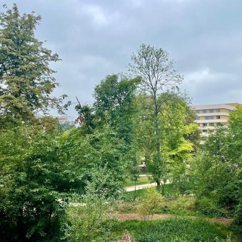 Enjoy the view of Sainte Périne park