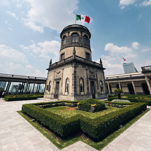 Take a twenty-minute bus ride to visit Chapultepec Castle