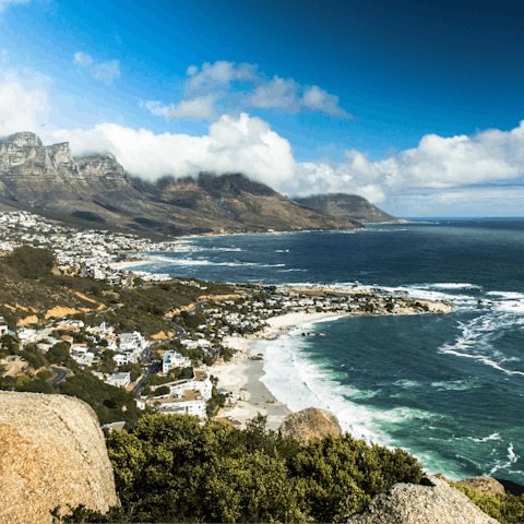 Explore the scenic Camps Bay area of Cape Town