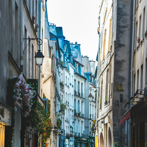 Wander the charming streets of Le Marais, just fifteen minutes away