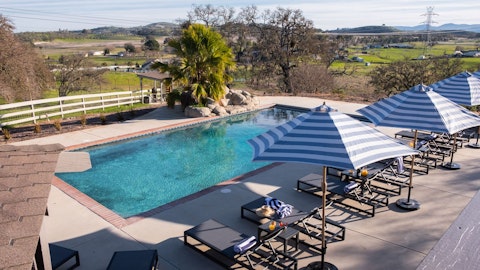 Cool off with a dip in the private pool