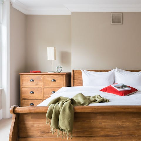 The cosy bedrooms