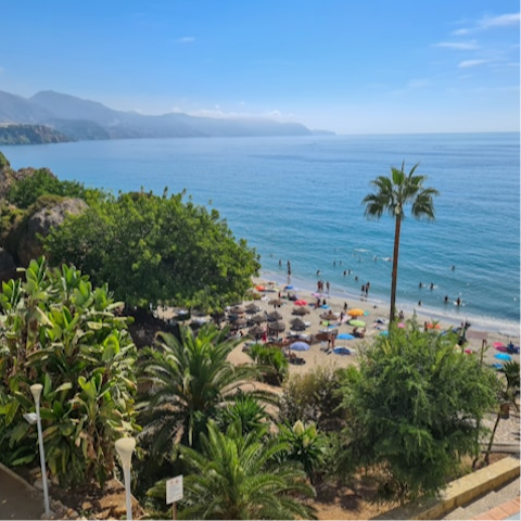 Take a 15-minute stroll down to Burriana Beach